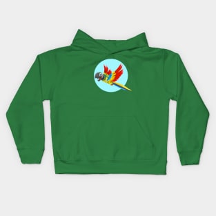 Parrot Animal Bird Wild Ara Feather Tropical Kids Hoodie